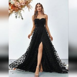 Split thigh butterfly dress